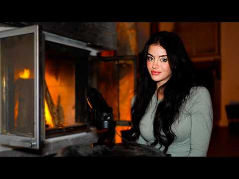 asmr come relax by the fireplace...